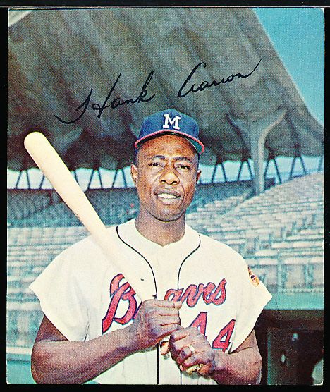 1965 Kahns Baseball- Hank Aaron, Braves