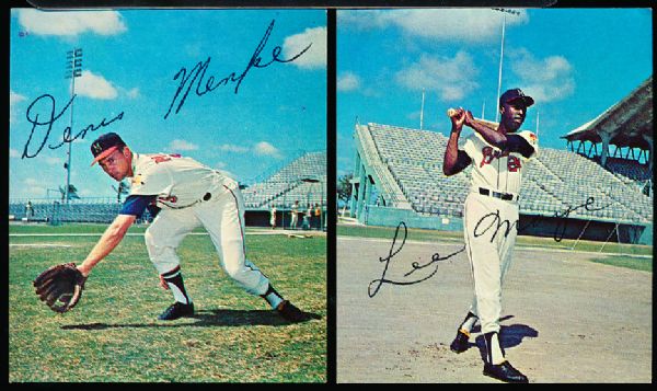 1965 Kahns Baseball- 2 Diff. Milwaukee Braves