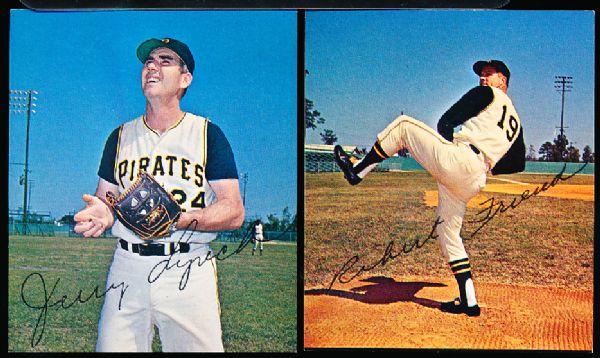 1965 Kahns Baseball- 2 Diff. Pitt. Pirates