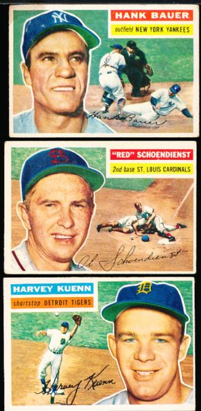 1956 Topps Bb- 3 Cards