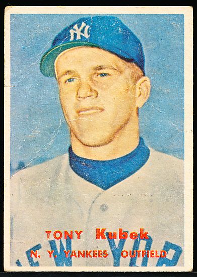 1957 Topps Bb- #312 Tony Kubek, Yankees