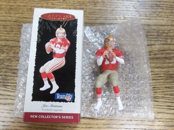 1995 Hallmark Keepsake Ornament- Joe Montana, 49ers