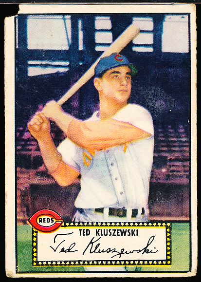1952 Topps Baseball- #29 Ted Kluszewski, Reds- Red Back