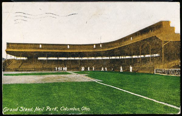 Early Baseball Stadium Postcard- “Grand Stand, Neil Park, Columbus, Ohio”