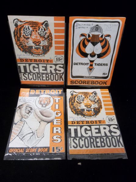 Detroit Tigers Scorebooks- 4 Diff.