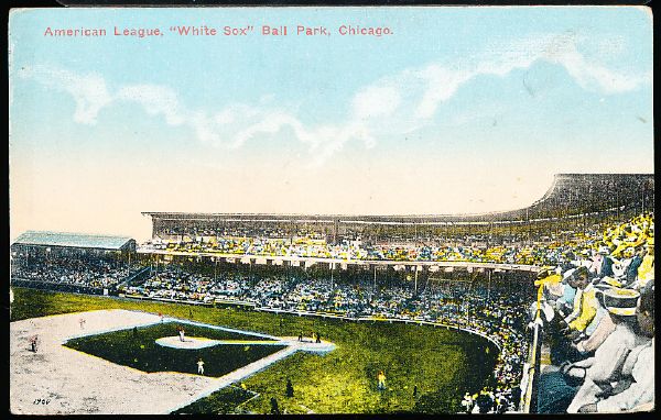 Chicago Comiskey White Sox Ball Park Stadium Postcard- Pre Linen #92, 1960