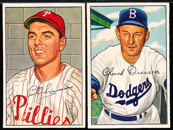 1952 Bowman Bb- 4 Cards