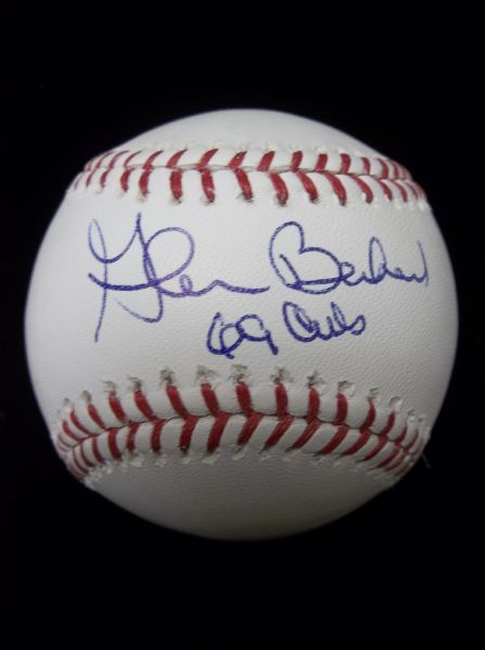 Glenn Beckert Autographed Official MLB Bud Selig Bsbl.- PSA/DNA Certified