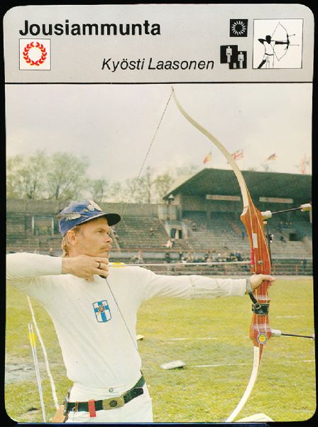 1977-80 Sportscaster Cards from Finland- 70 Assorted Shooting, Fishing, Roller Skating, Body Building, Archery, etc.