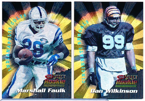 1994 Select Football- SP 1 Faulk, SP 2 Wilkinson