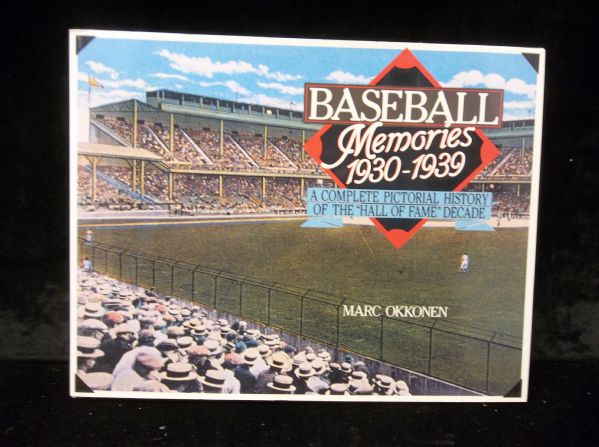 1994 Baseball Memories 1930-1939: A Complete Pictorial History of the Hall of Fame Decade by Marc Okkonen