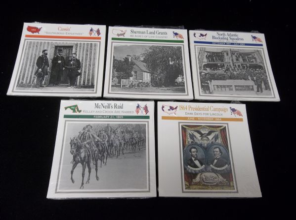 1993-95 Atlas Editions American Civil War Subscription Cards- Series #61 to #65- (100 Diff. Cards)