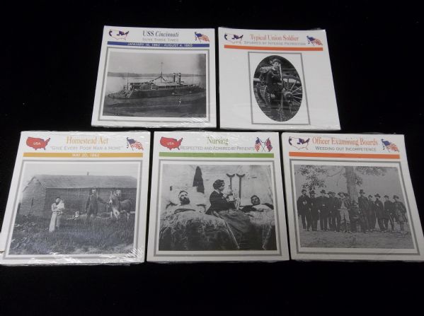 1993-95 Atlas Editions American Civil War Subscription Cards- Series #71 to 75- (100 Diff. Cards)