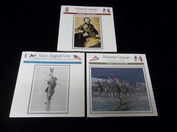 1993-95 Atlas Editions American Civil War Subscription Cards- Series #116 to #118- (60 Diff. Cards)