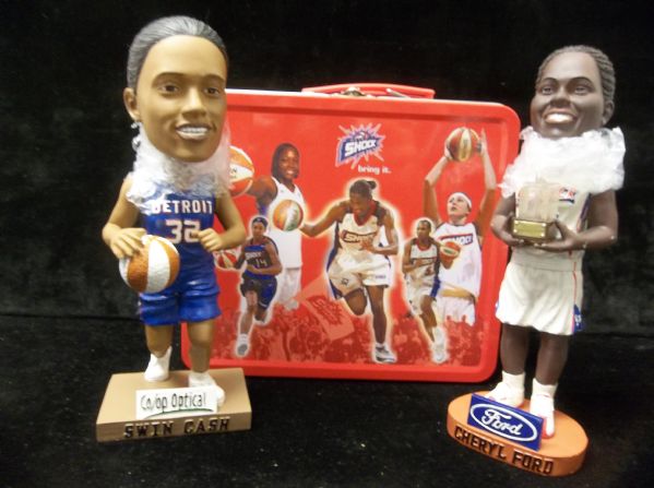 Detroit Shock WNBA Bskbl.- 3 Diff. Memorabilia Items