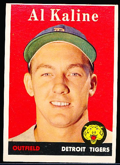 1958 Topps Baseball- #70 Al Kaline, Tigers