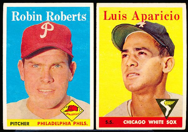 1958 Topps Baseball- 2 Cards