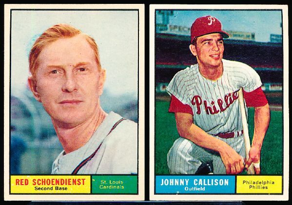 1961 Topps Bb- 11 Cards