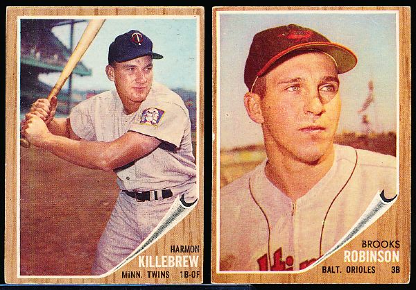 1962 Topps Bb- 2 Diff.