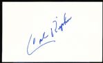 Cal Ripken, Sr. Autographed Bsbl. Index Card- JSA Certified