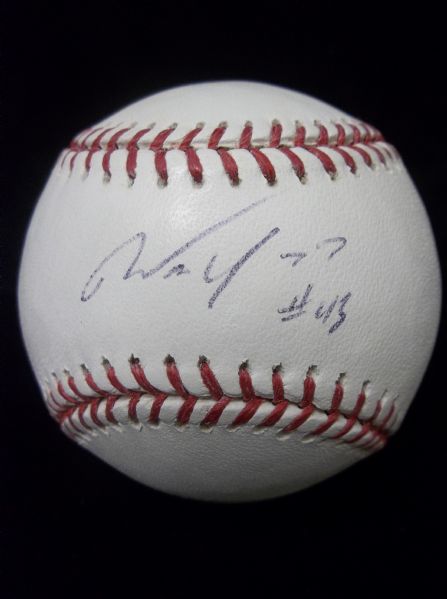 Walter Young Autographed Official MLB (Selig Commissioner) Baseball