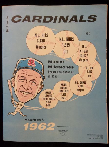 1962 St. Louis Cardinals Yearbook