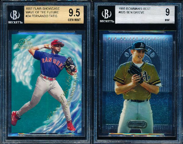 Beckett Graded- 4 Baseball Cards