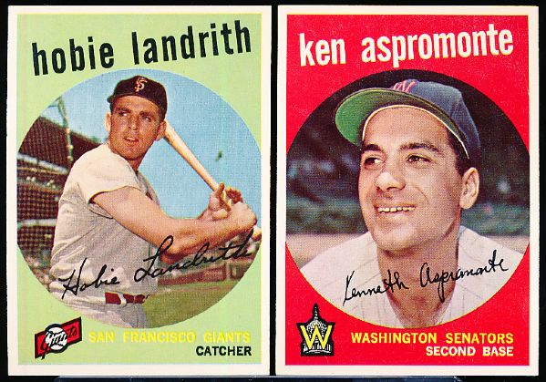 1959 Topps Bb- 7 Cards