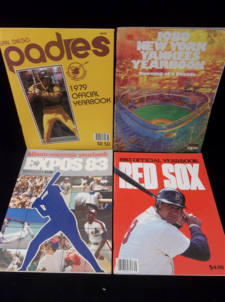 Five Baseball Yearbooks