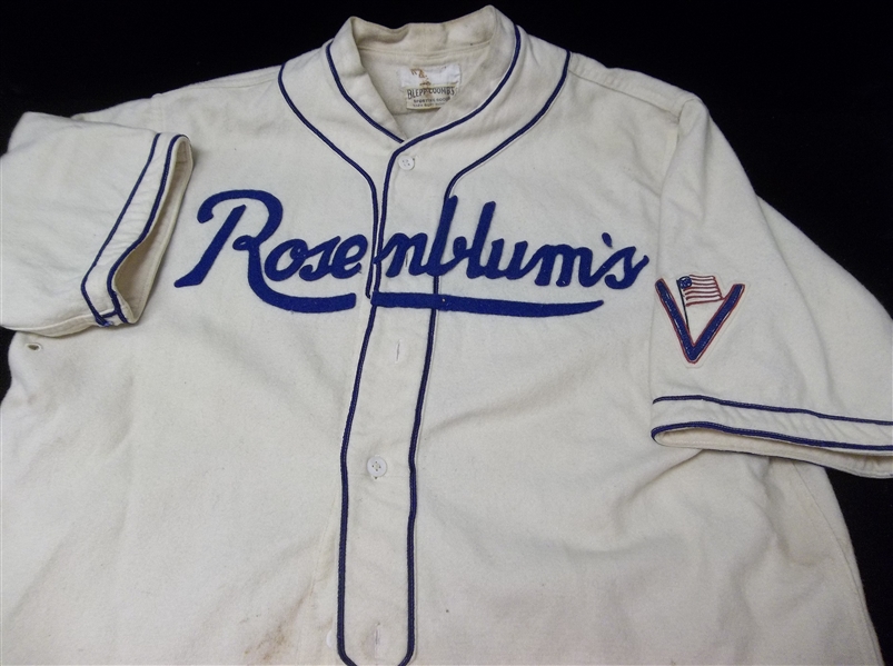 1940’s Baseball Flannel Uniform “Rosenblum’s”