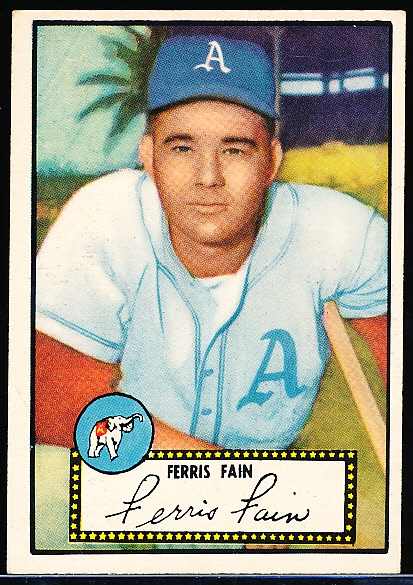 1952 Topps Bb- #21 Ferris Fain, A’s