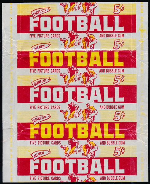 1952 Bowman Large Football- 5 Cent Wrapper