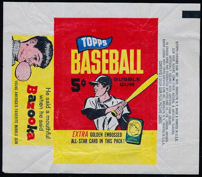 1965 Topps Baseball- 5 Cent Wrapper