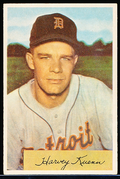 1954 Bowman Bb- #23 Harvey Kuenn, Tigers