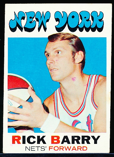 1971-72 T Bask- #170 Rick Barry, Nets RC