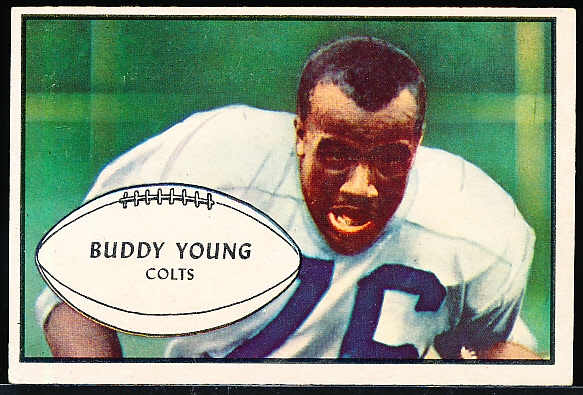 1953 Bowman Fb- #30 Buddy Young, Colts