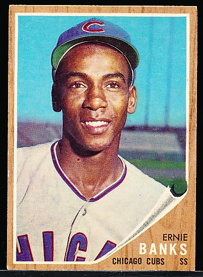 1962 Topps Bb- #25 Ernie Banks, Cubs