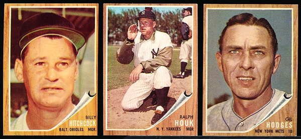 1962 Topps Bb- 4 Cards
