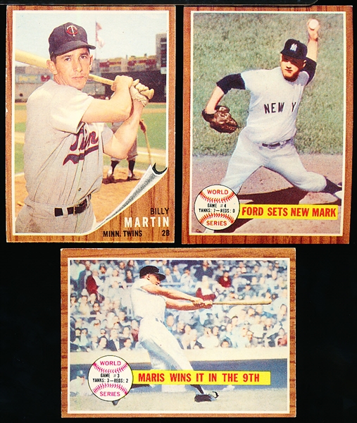 1962 Topps Bb- 4 Cards