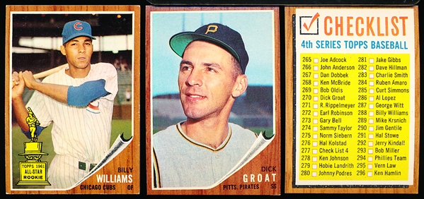 1962 Topps Bb- 5 Cards