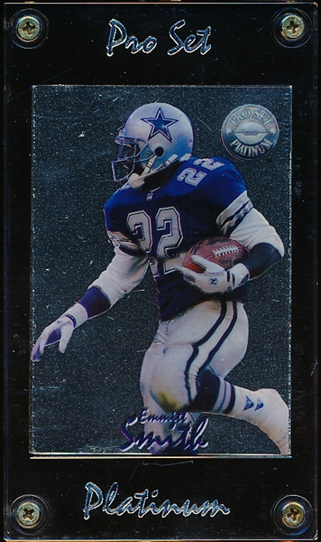 1991 Pro Set Platinum “Platinum Redemption”- Emmitt Smith, Cowboys- #153/650