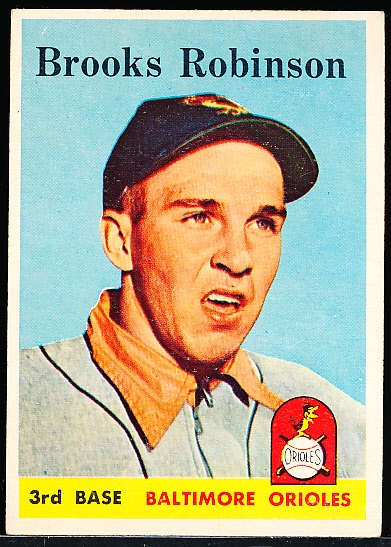 1958 Topps Baseball- #307 Brooks Robinson, Orioles