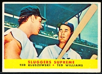 1958 Topps Baseball- #321 Sluggers Supreme- Ted Kluszewski/ Ted Williams