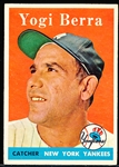 1958 Topps Baseball- #370 Yogi Berra, Yankees