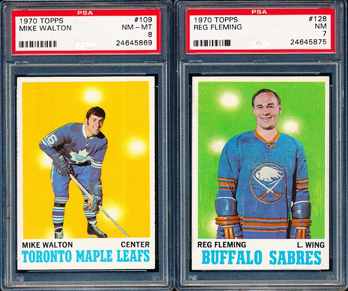 1970-71 Topps Hockey- 2 Cards