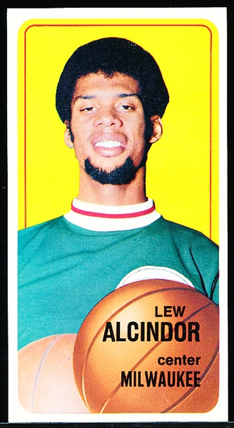 1970-71 Topps Bask- #75 Lew Alcindor, Milwaukee- 2nd Year Card! – Hall of Famer! 