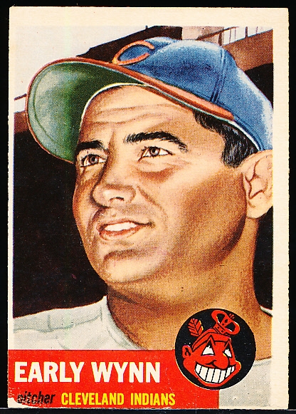 1953 Topps Bb- #61 Early Wynn, Indians