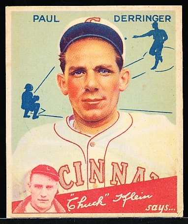1934 Goudey Bb- #84 Paul Derringer, Reds- Hi# 