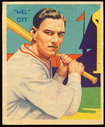 1935 Diamond Stars Bb- #50 Mel Ott, Giants