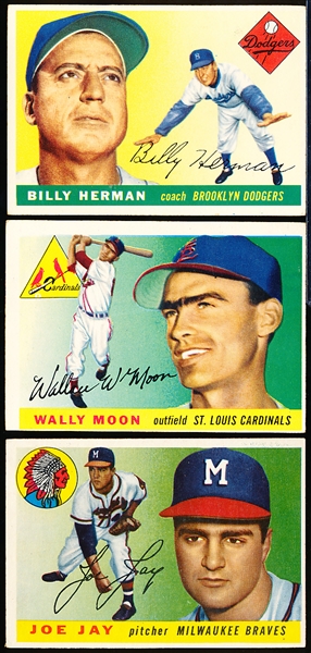 1955 Topps Bb- 3 Cards